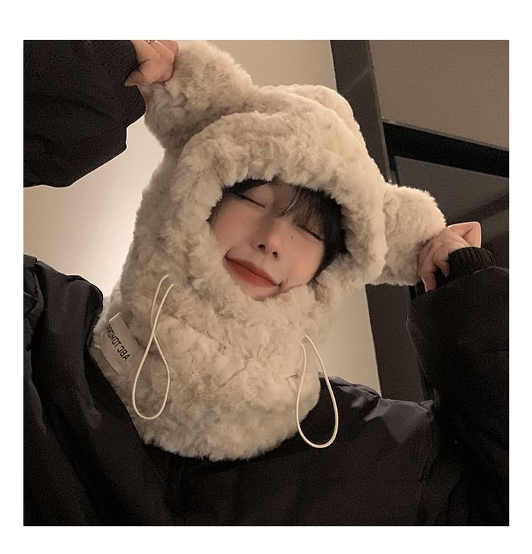 Balaclava Bear Ear Chenille