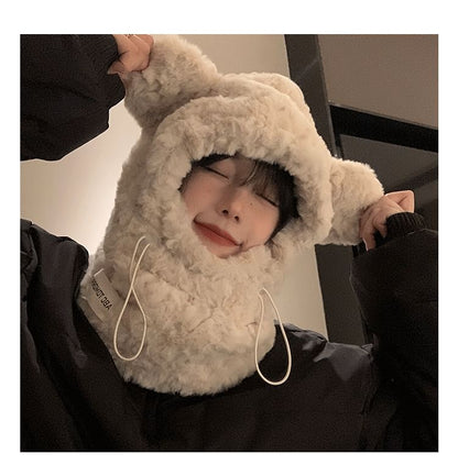 Balaclava Bear Ear Chenille