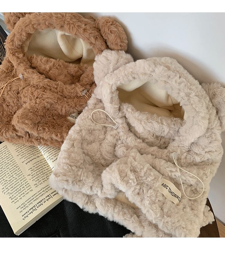 Balaclava Bear Ear Chenille