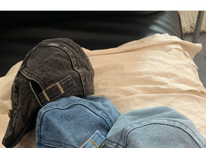 Denim Flat Cap