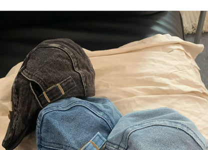 Denim Flat Cap