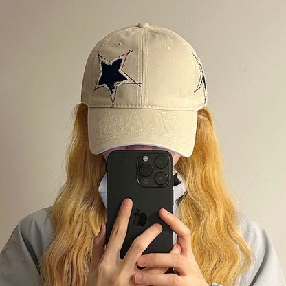 Baseball Star Cap Embroidered