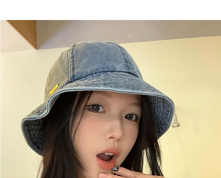 Washed Denim Bucket Hat