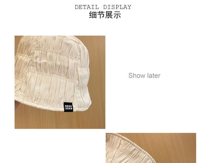 Plain Ruched Cloche Hat