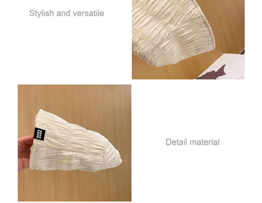 Plain Ruched Cloche Hat