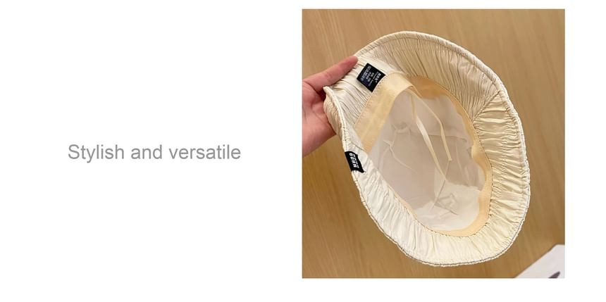 Plain Ruched Cloche Hat