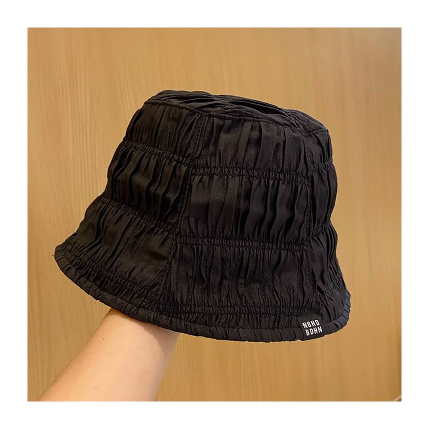 Plain Ruched Cloche Hat