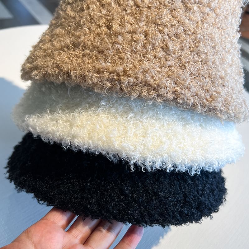 Bear Ear Fleece Cloche Hat