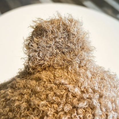 Bear Ear Fleece Cloche Hat