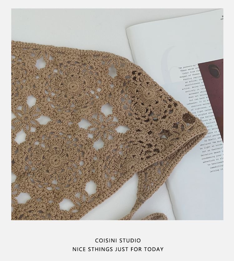 Crochet Knit Headkerchief