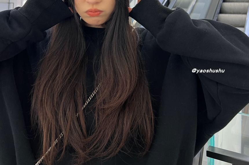 Cat Ear Lettering Applique Knit Beanie