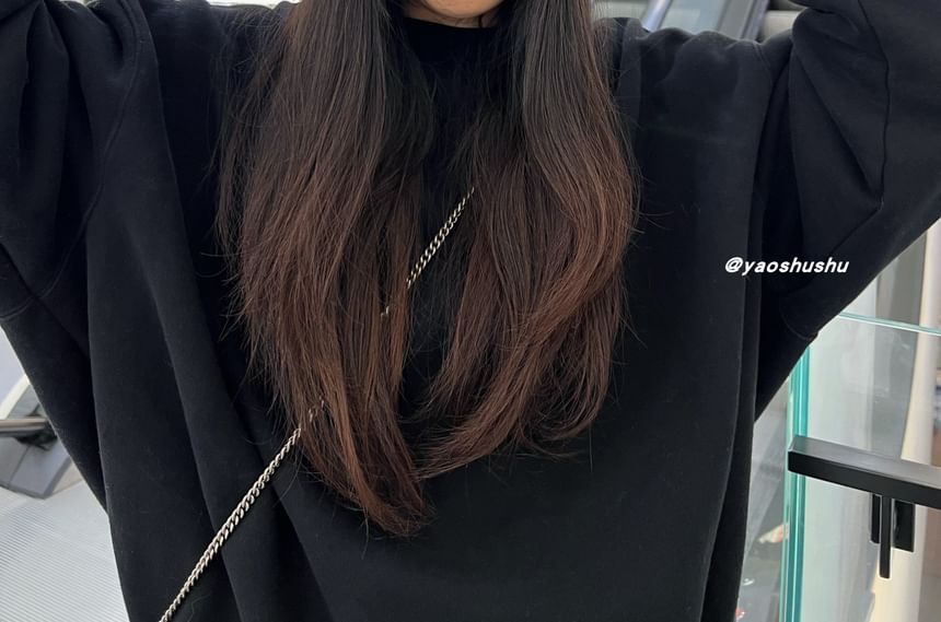 Cat Ear Lettering Applique Knit Beanie