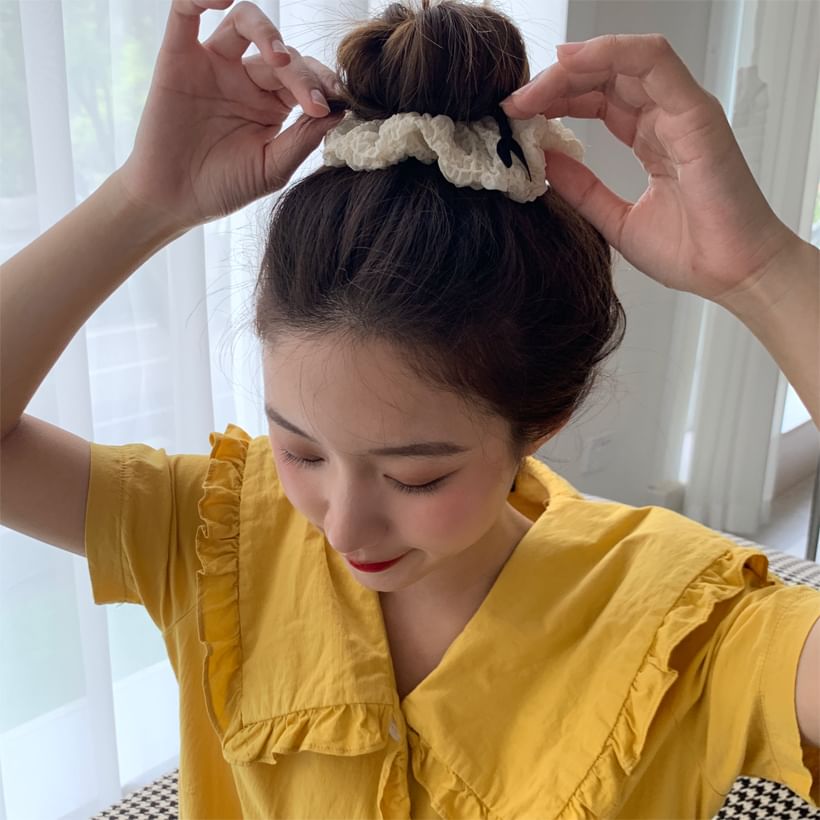 Ribbon Mesh Scrunchie