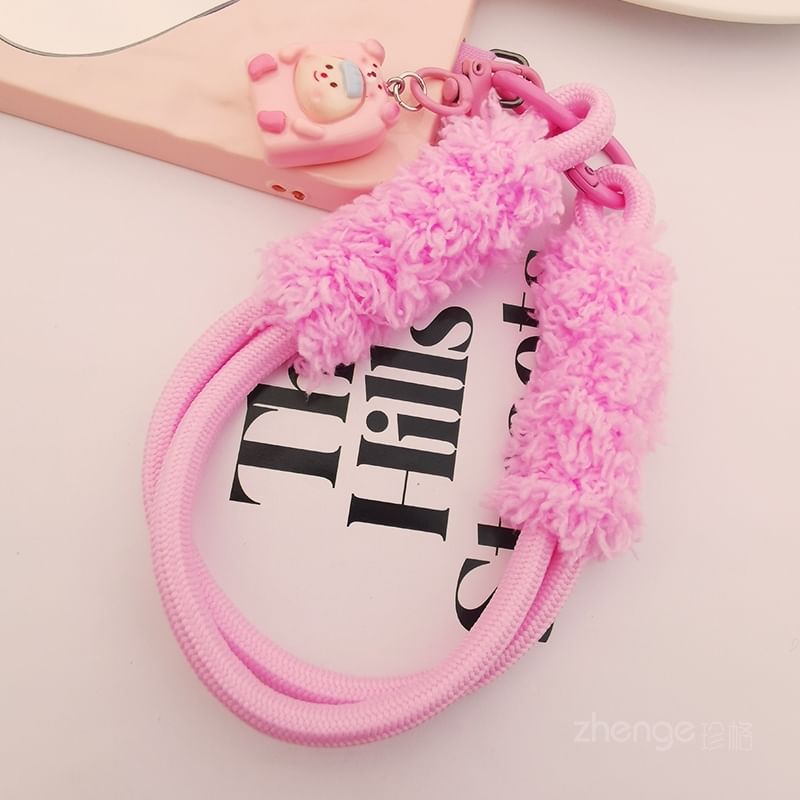 Cartoon Wrist Phone Strap with Lanyard Pad