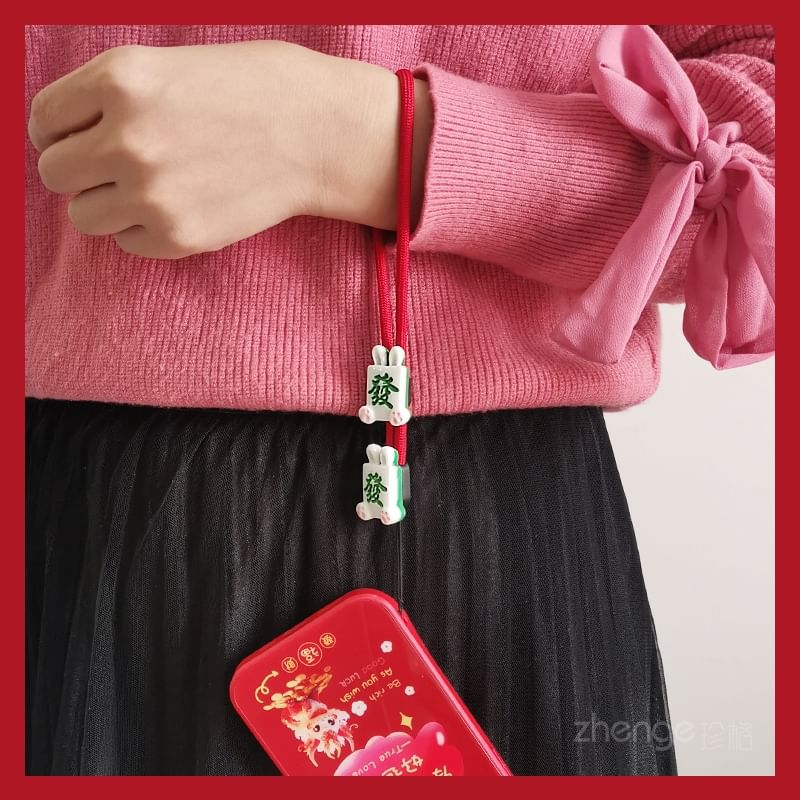 Mahjong Wrist Phone Strap