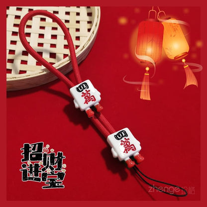 Mahjong Wrist Phone Strap