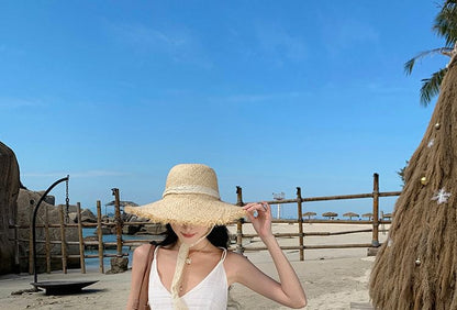 Sleeveless V-Neck Plain Maxi A-Line Dress