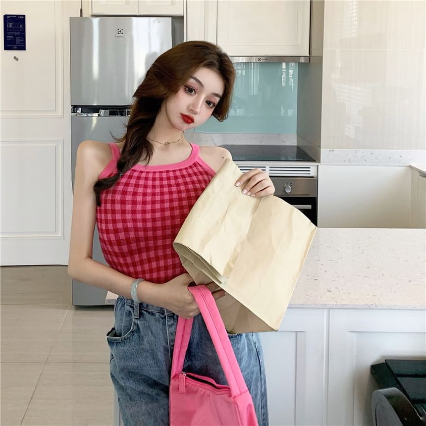 Top Check Cami