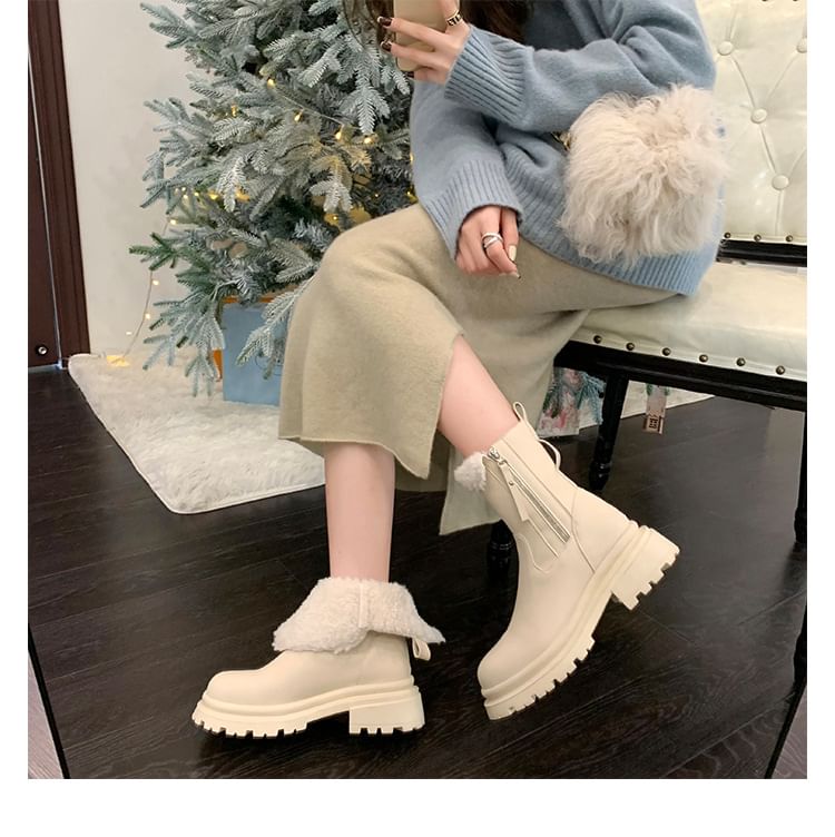 Fleece-Lined Boots Short