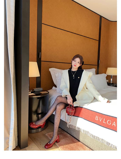 Floral Platform Heel Chunky Pumps