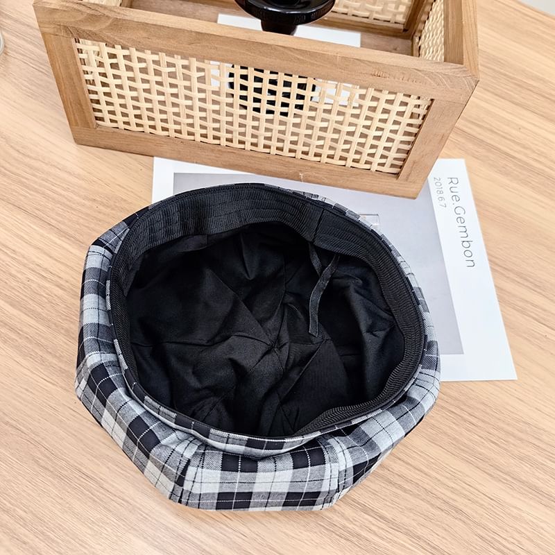 Beret Hat Plaid