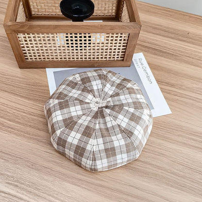 Beret Hat Plaid