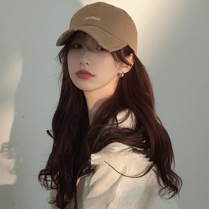 Distressed Cap Baseball Lettering Embroidered