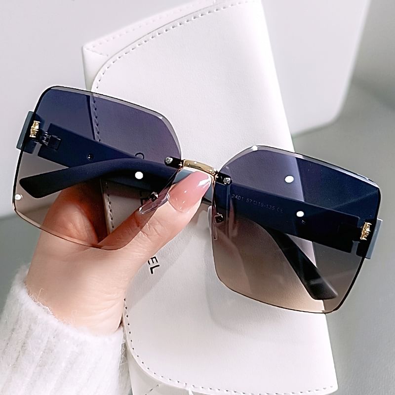 Square Frameless Sunglasses