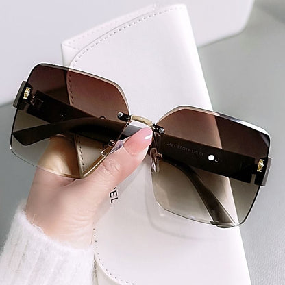 Square Frameless Sunglasses
