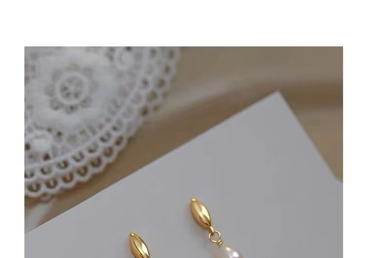 Faux Pearl Drop Earring