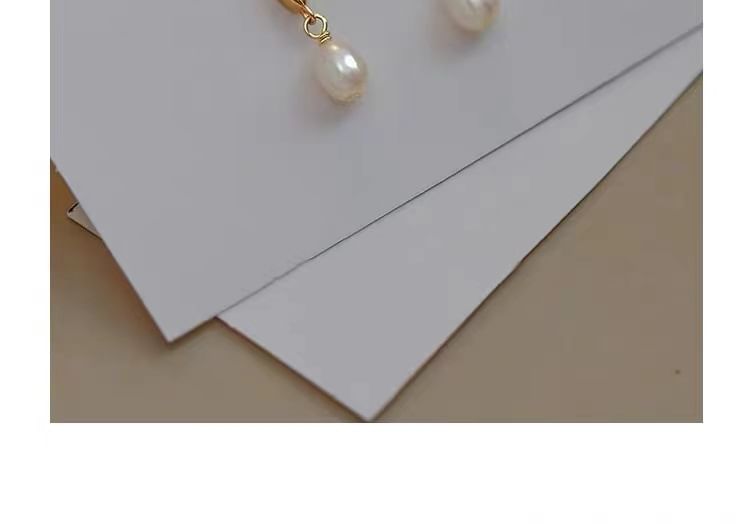 Faux Pearl Drop Earring