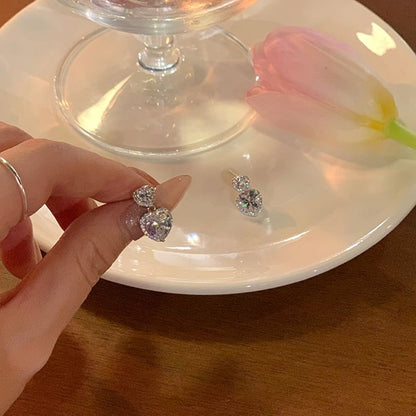 Rhinestone Drop Earring / Stud Earring