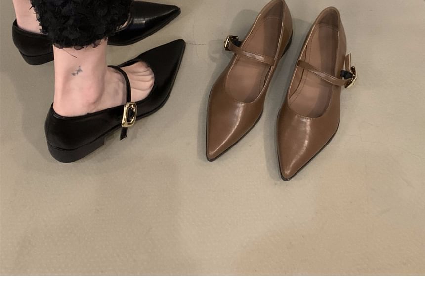 Pointy Toe Mary Jane Shoes
