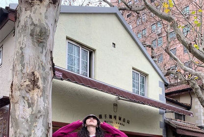 Knit Cardigan Button-Up Cable Plain