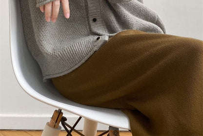 Cardigan Button-Up Plain