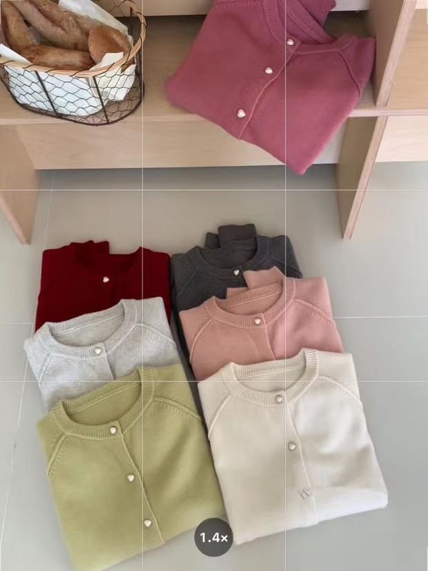 Plain Button-Up Cardigan