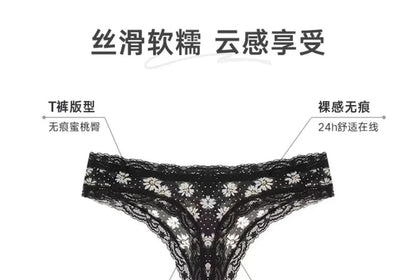 Set: Thongs Print Lace