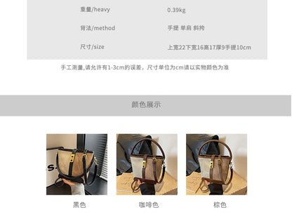 Color Block Bucket Bag