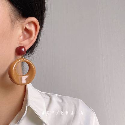 Drop Resin Earring Hoop