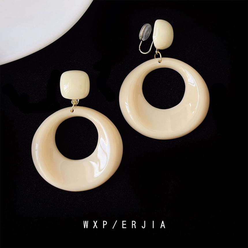 Drop Resin Earring Hoop