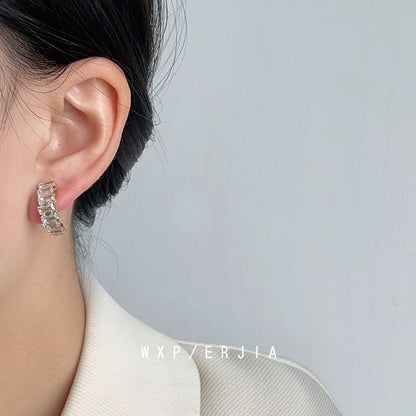 Rhinestone Alloy Cuff Ear