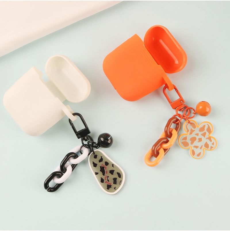 Acrylic Bell Chunky Chain Bag Charm Keyring (Various Designs)