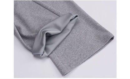 Drawstring Waist Lettering Embroidered Straight Leg Sweatpants