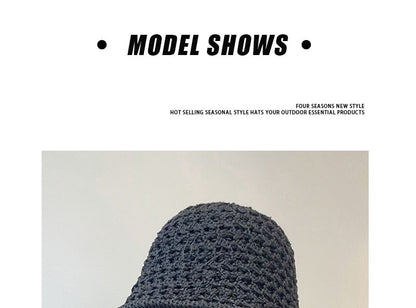 Hat Bucket Straw Foldable