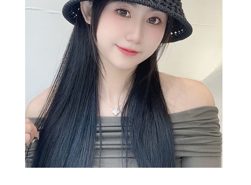 Hat Bucket Straw Foldable