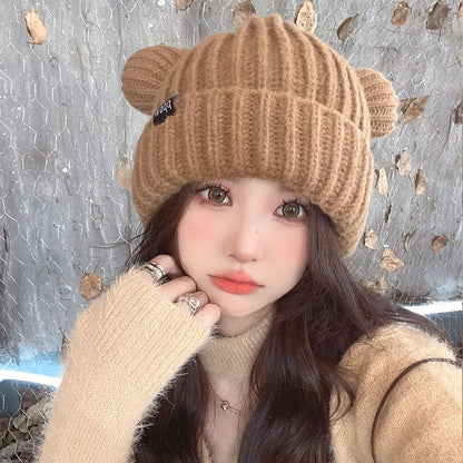 Ear Bear Beanie Knit