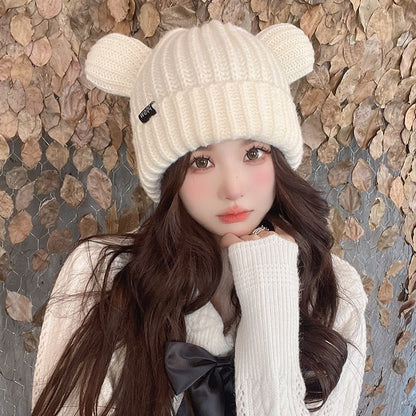 Ear Bear Beanie Knit