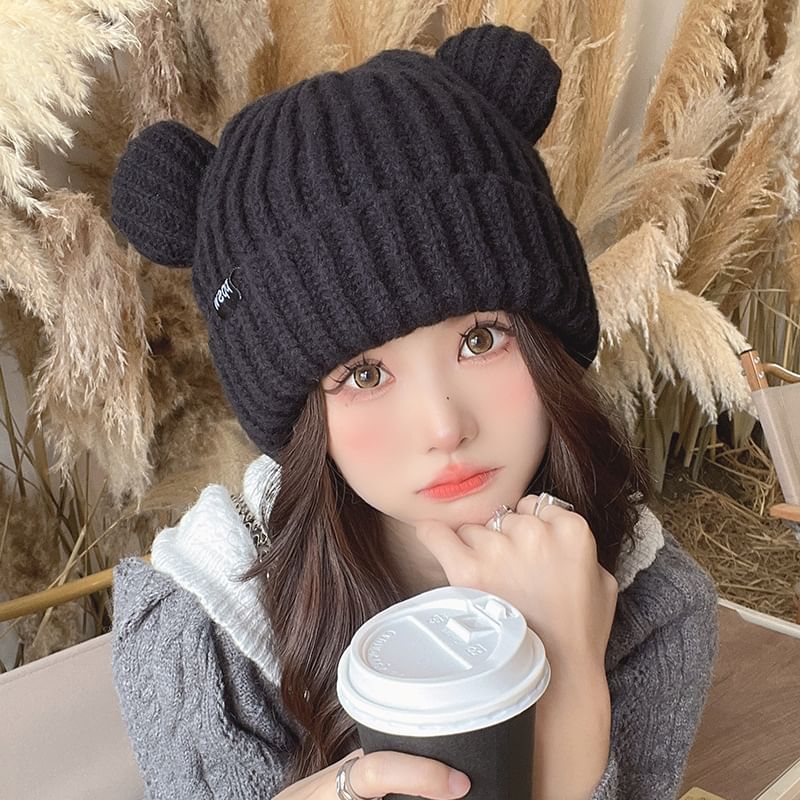Ear Bear Beanie Knit