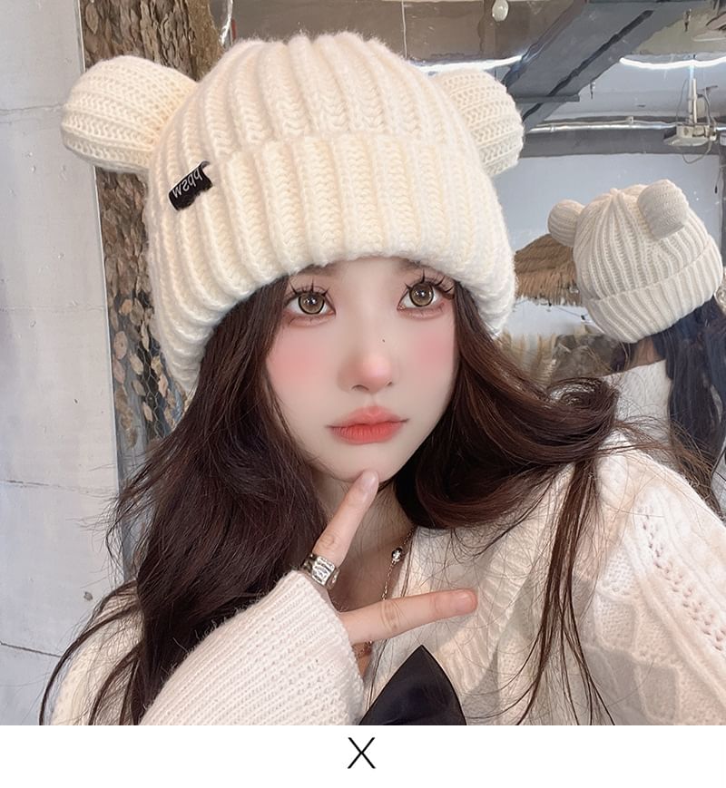 Ear Bear Beanie Knit