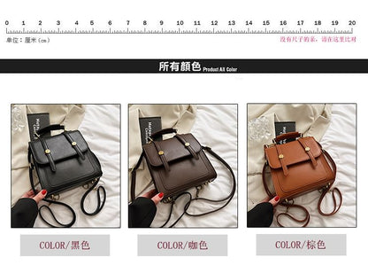 Faux Leather Flap Backpack